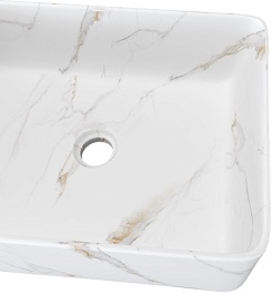 Teymi Раковина накладная Helmi 50 T50281 белый мрамор – фотография-4