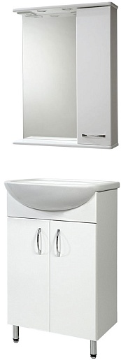 СанТа Мебель для ванной Сити Прима 50 R свет – фото-1