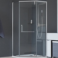 RGW Душевой уголок Hotel HO-084 90x90 профиль хром стекло прозрачное