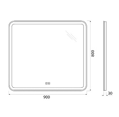 BelBagno Зеркало SPC-MAR-900-800-LED-TCH-WARM – фотография-7