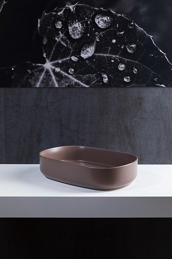 Allen Brau Мебельная накладная раковина Fantasy 55 4.11022.TP коричневый – фотография-4