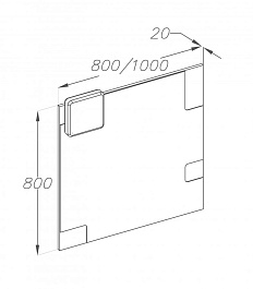  Зеркало для ванной Санторини 100 – фотография-2