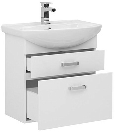 Aquanet Тумба с раковиной "Ирис 65" 2 ящика – фотография-7