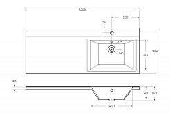 BelBagno Мебельная раковина BB1200/480-LV-MR-R – фотография-2