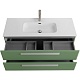 Cezares Тумба с раковиной Eco Cer-N 120 фисташковый софт CZR-8095-120 ручки сатин – картинка-15