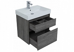 Aquanet Мебель для ванной Nova Lite 60 2 ящика, дуб рошелье – фотография-8
