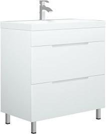 Corozo Мебель для ванной Мадисон 80 Z2 Фостер белая – фотография-2