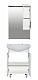 Misty Мебель для ванной Престиж 70 R белая/серебряная патина – фотография-16