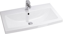 Vigo Тумба с раковиной Grani 70 напольная белая/дуб золотой – фотография-4