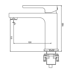 Gappo Смеситель для раковины G17-3 G1017-3 золотой сатин – фотография-3
