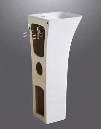 Ceruttispa Раковина напольная Luca 45 CT7283 белая – фотография-12