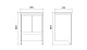 Velvex Мебель для ванной напольная Klaufs 60 белая/дерево, 1 ящик – фотография-16