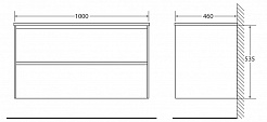 BelBagno Тумба с раковиной PIETRA 1000 Stucco Cemento Leggero – фотография-2