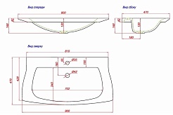 Aqwella Мебельная раковина Simphony 900 – фотография-2