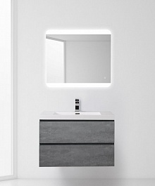 BelBagno Тумба с раковиной LUCE 800 Stucco Cemento – фотография-2