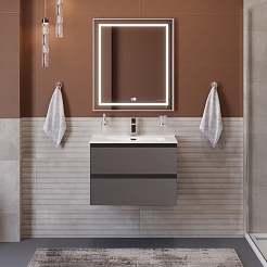 BelBagno Тумба под раковину Kraft 70 подвесная Темно-Серый матовый – фотография-10