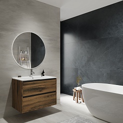 Зов Тумба с раковиной Парма 90 подвесная аттик – фотография-2