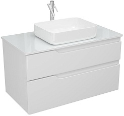 Owl 1975 Тумба для умывальника Hella Cristal 100 белый лак – фотография-1