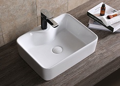 Ceruttispa Раковина накладная 48 CR7051 белая – фотография-2