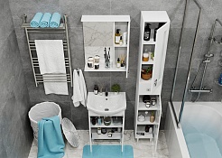 Onika Мебель для ванной Кристалл 55.18 (Балтика) R белая – фотография-4