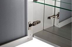 De Aqua Мебель для ванной Токката 90, зеркало-шкаф Алюминиум – фотография-9