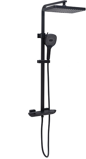 Allen Brau Душевая стойка Infinity 5.21030-31 черный матовый – фото-1