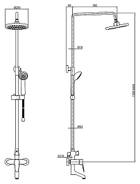 Bravat Душевая стойка Eco F6111147C-A-RUS – фотография-3