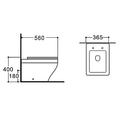 Aquatek Унитаз приставной напольный Амадео AQ1964-00 – фотография-3