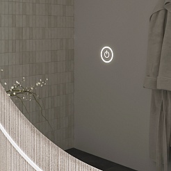 Equil Зеркало Elegante D80 с подсветкой амарок – фотография-3