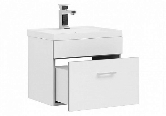 Aquanet Тумба с раковиной Верона 50 белая – картинка-5