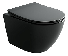 Ceramicanova Подвесной унитаз Uno Торнадо CN11001TMB чёрный матовый