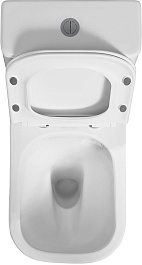 Azario Унитаз-компакт Esconda AZ-1255A безободковый с бачком с сиденьем микролифт белый – фотография-7