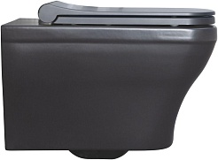 Allen Brau Унитаз подвесной Infinity 4.21011.31 чёрный матовый с крышкой 4.21014.AN – фотография-8