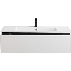 Cezares Тумба с раковиной Slider 100 подвесная белая – фотография-2