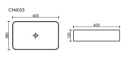 Ceramicanova Мебельная раковина Element 60 CN6053MW белый матовый – фотография-6