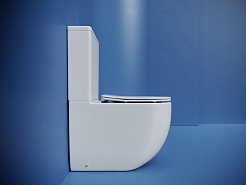 Ceramicanova Унитаз напольный пристенный Metropol CN4001T смыв Торнадо белый – фотография-8