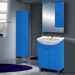 Misty Мебель для ванной Мисти 60 R голубая – фотография-2