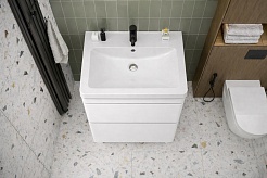 Vivon Тумба с раковиной Atwood 60 напольная белая матовая – фотография-4