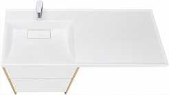 Акватон Мебель для ванной Лондри 60 L дуб сантана/белая – фотография-3