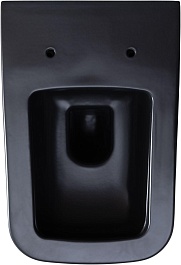 Allen Brau Унитаз подвесной Infinity 4.21011.31 чёрный матовый с крышкой 4.21014.AN – фотография-7