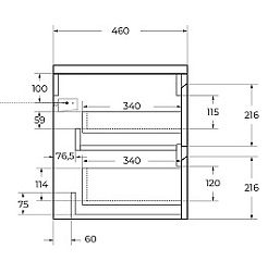BelBagno Тумба под раковину Kraft 100 R подвесная Cemento Grigio – фотография-12