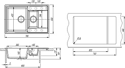 Florentina Мойка кухонная Консул 760 К песочная – фотография-4