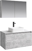 Aqwella Комплект мебели Mobi 100 бетон светлый