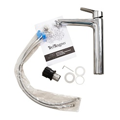 BelBagno Смеситель для накладной раковины Due DUE-LMC-CRM-W0 хром – фотография-6