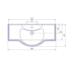 Какса-а Умывальник Классик 105 – фотография-2