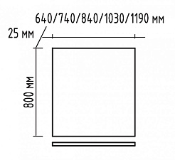 Misty Зеркало для ванной Джулия 75 белое – фотография-2