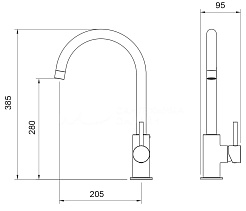 Oliveeka Смеситель для кухни KS OL-963002-BG золотой матовый – фотография-2