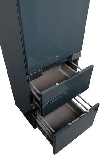 Aquanet Пенал для ванной "Виго" сине-серый – картинка-5