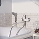 Aringa Смеситель для ванны и душа Рейн AR02002WH универсальный белый/хром – фотография-9