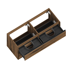 Зов Тумба с раковиной Парма 120 подвесная аттик – фотография-4